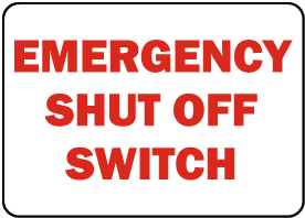 California Spa Shut Off Sign