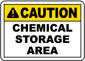 Maryland Chemical Storage Sign