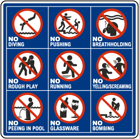 Pool Rules Symbols Sign