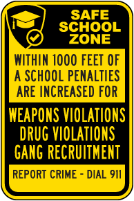 Safe School Sign