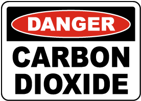 Danger Carbon Dioxide Sign