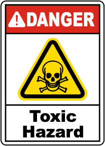 Danger Toxic Hazard Sign