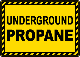 Underground Propane Sign