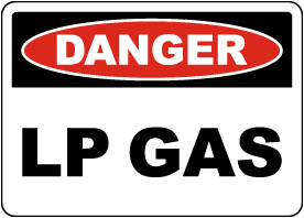Danger LP Gas Sign