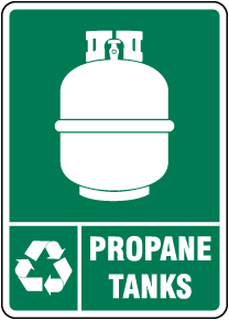 Propane Tanks Recycle Sign