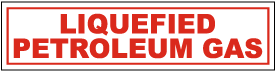 Liquefied Petroleum Gas Label