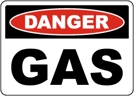 Danger Gas Sign