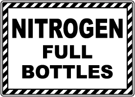 Nitrogen Full Bottles Sign