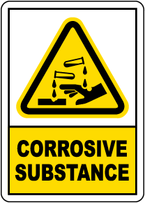 Corrosive Substance Sign