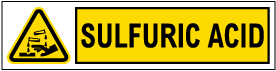Sulfuric Acid Label