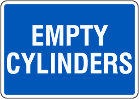 Empty Cylinders Sign