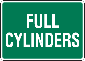 Full Cylinders Sign