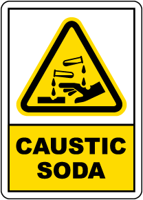 Caustic Soda Sign
