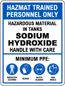 Hazmat Trained Personnel Only Sign