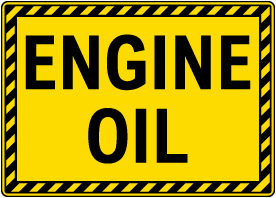 Engine Oil Sign