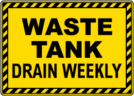 Waste Tank Sign