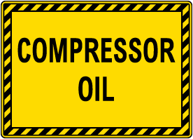 Compressor Oil Sign