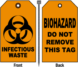Infectious Waste Do Not Remove Tag