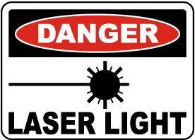 Danger Laser Light Sign