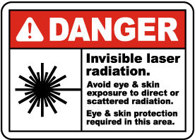 Invisible Laser Radiation Sign