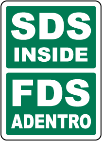Bilingual SDS Inside Sign
