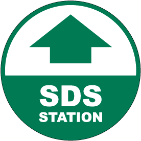 SDS Station Floor Sign
