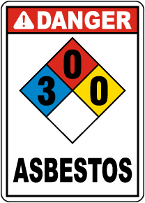 NFPA Danger Asbestos Sign