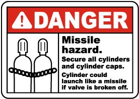 Danger Missile Hazard Sign