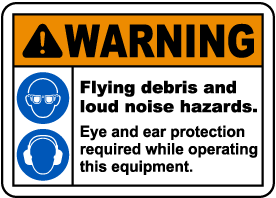 Flying Debris and Loud Noise Label