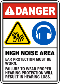 Wear Proper Hearing Protection Sign