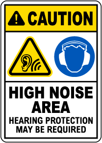 Hearing Protection May Be Required Sign