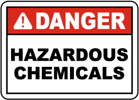 Danger Hazardous Chemicals Label