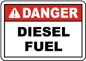 Danger Diesel Fuel Label