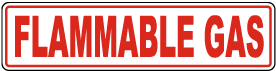 Flammable Gas Label