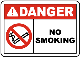 No smoking safety sign 