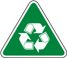 Recycle Symbol Label