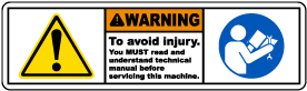 To Avoid Injury Read Manual Label