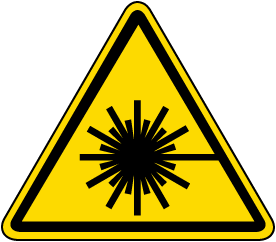 Laser Beam Warning Label