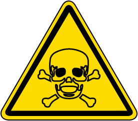 Toxic Material Warning Label