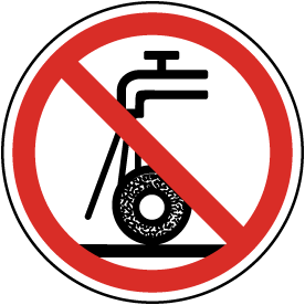 Do Not Use For Wet Grinding Label