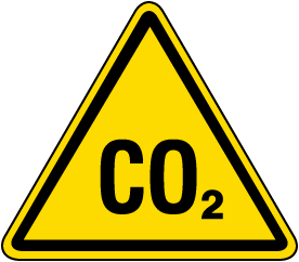 CO2 Warning Label
