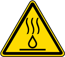 Hot Liquids Warning Label
