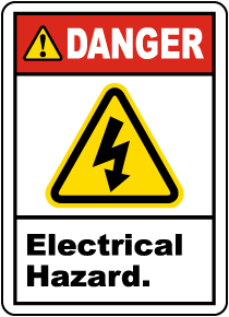 Danger Electrical Hazard Sticker Safety Sticker Sign D678 OSHA 