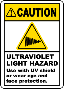 Ultraviolet Light Hazard Label
