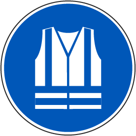 Wear High-Visibility Clothing Label