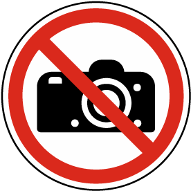 No Photography Label