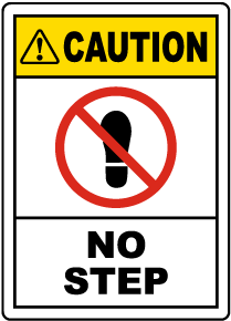 Caution No Step Label
