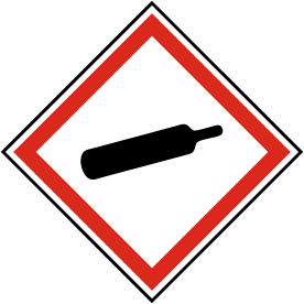 GHS04 Compressed Gas Symbol Label