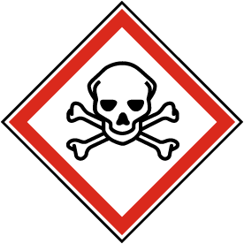 GHS09 Toxic Symbol Label