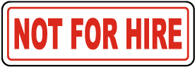 Not for Hire Label